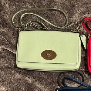 seafoam green coach crossbody